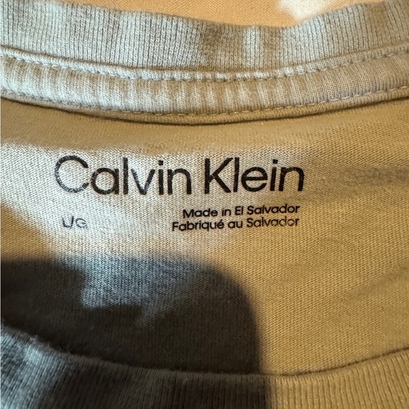Calvin Klein Gray Short Sleeve Tee Minimalist Design - Picture 2 of 3